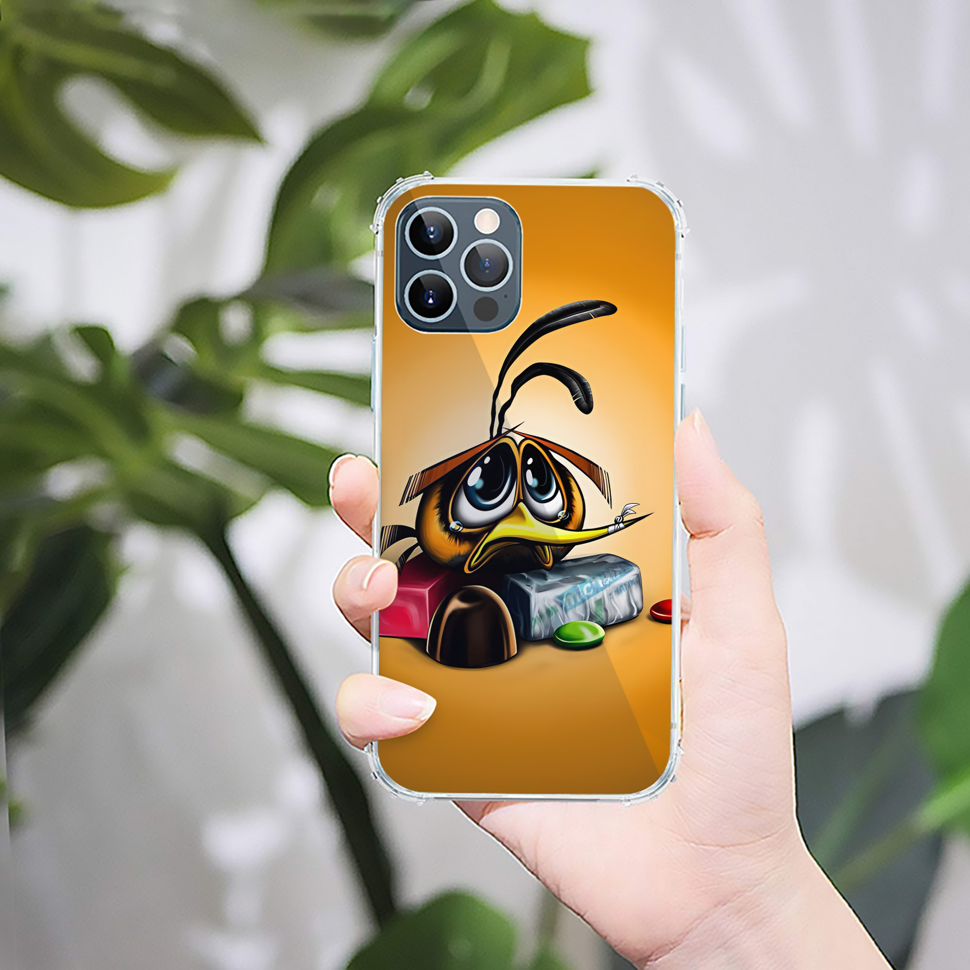 （画像用） Angry Birds アングリーバード 【iPhone 12シリーズ対応】透明スマホケース（クリアソフトケース）